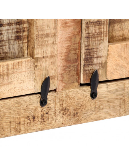 Credenza 120x35x76 cm in Legno Massello di Mango