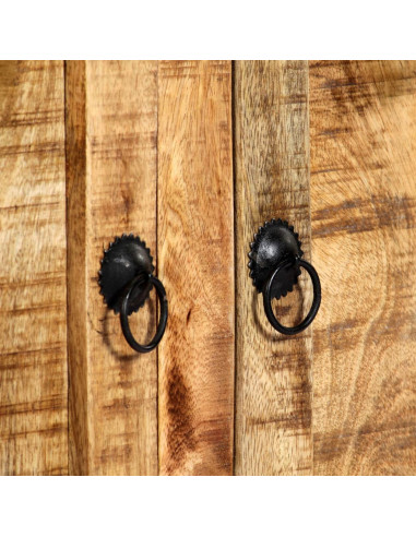 Credenza 120x35x76 cm in Legno Massello di Mango