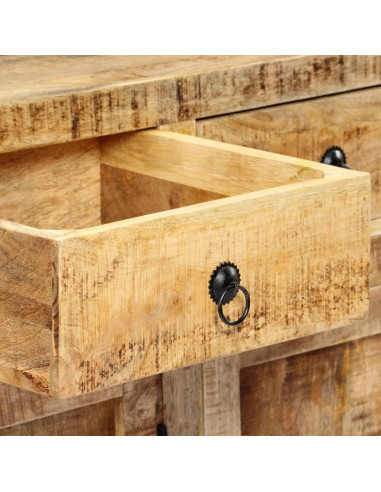 Credenza 120x35x76 cm in Legno Massello di Mango