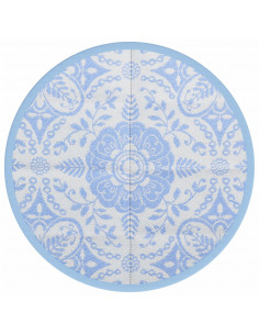 Tappeto da Esterno Celeste Ø160 cm in PP 2