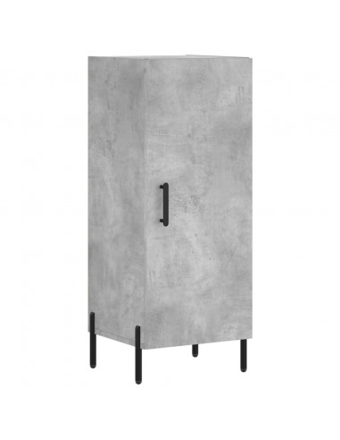 Credenza Grigio Cemento 34,5x34x180 cm in Legno Multistrato