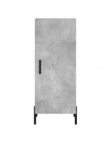 Credenza Grigio Cemento 34,5x34x180 cm in Legno Multistrato