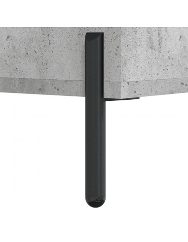Credenza Grigio Cemento 34,5x34x180 cm in Legno Multistrato