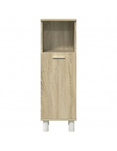 Set Mobili da Bagno 3 pz Rovere Sonoma in Legno Multistrato 2