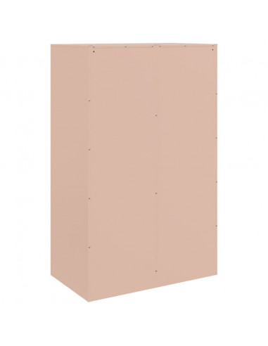 Credenza Rosa 67x39x107 cm in Acciaio