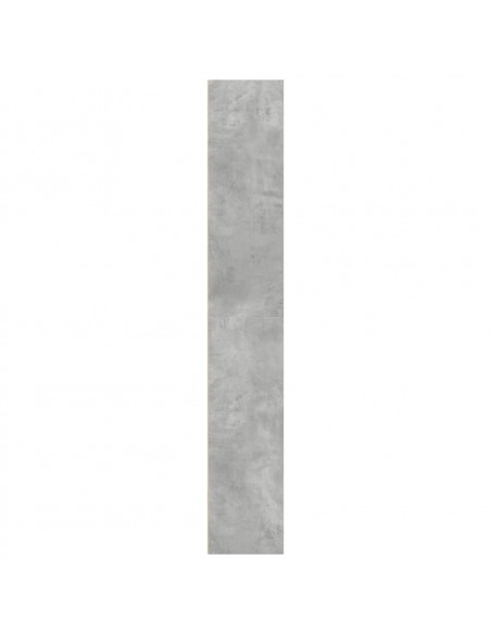 Libreria Grigio Cemento 40x30x189 cm in Legno Multistrato
