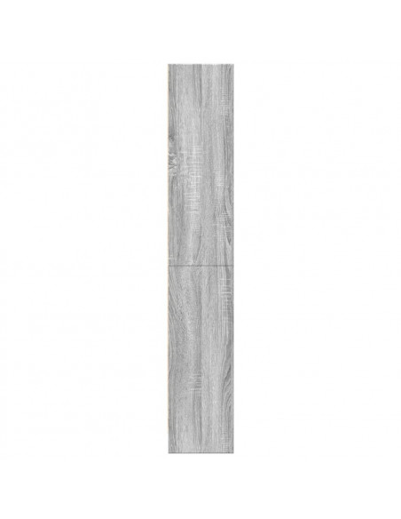 Libreria Grigio Sonoma 60x24x143 cm in Legno Multistrato