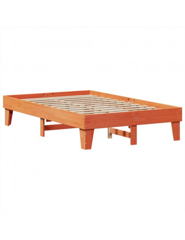 Letto senza Materasso Marrone Cera 120x190 cm in Legno di Pino