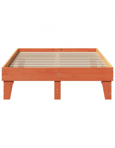 Letto senza Materasso Marrone Cera 120x190 cm in Legno di Pino