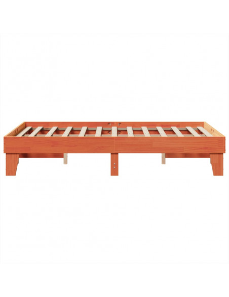 Letto senza Materasso Marrone Cera 120x190 cm in Legno di Pino
