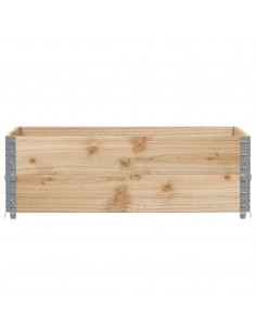 Paretali per Pallet 2 pz 120x80 cm in Legno Massello di Pino 2