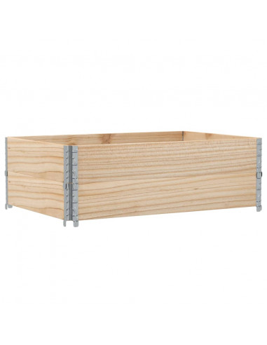 Paretali per Pallet 2 pz 120x80 cm in Legno Massello di Pino