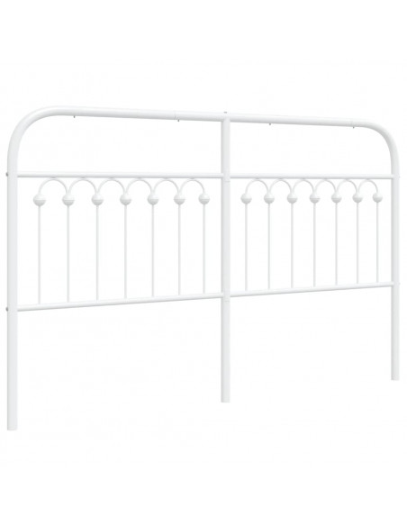 Testiera in Metallo Bianco 160 cm
