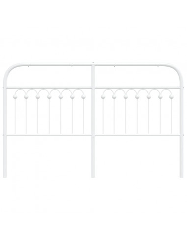 Testiera in Metallo Bianco 160 cm