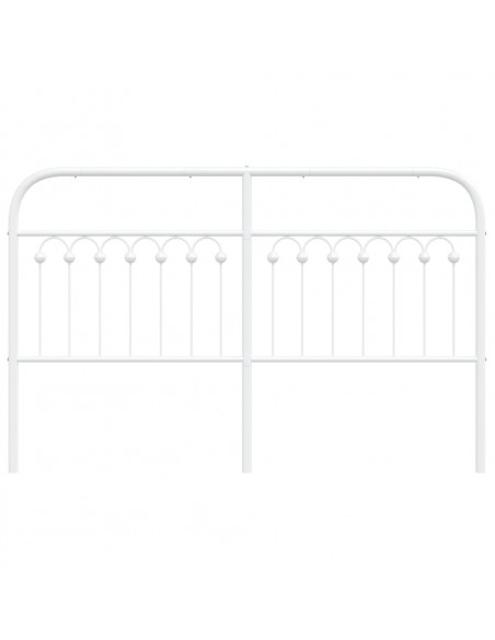 Testiera in Metallo Bianco 160 cm