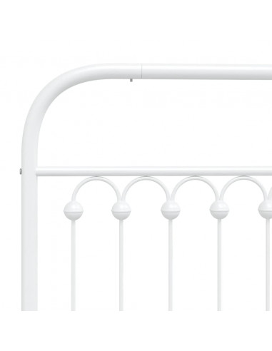 Testiera in Metallo Bianco 160 cm