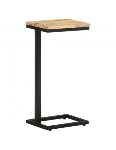 Tavolini Laterali 2 pz 31,5x24,5x64,5 cm Legno di Mango Grezzo