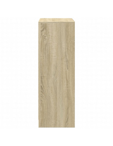 Credenza con LED Rovere Sonoma 72x34x100cm in Legno Multistrato