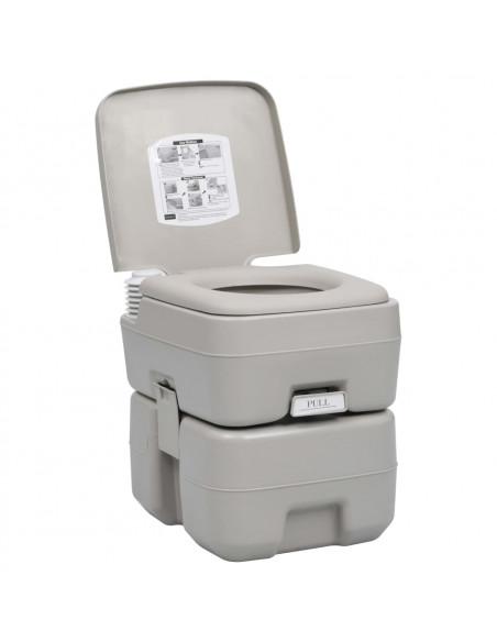Set Toilette da Campeggio Portatile e Tanica d'Acqua