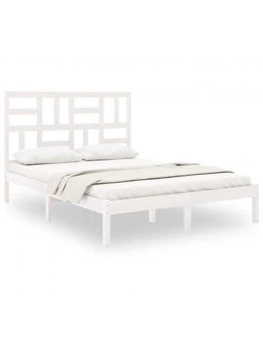 Giroletto Bianco in Legno Massello 160x200 cm