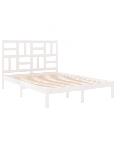 Giroletto Bianco in Legno Massello 160x200 cm