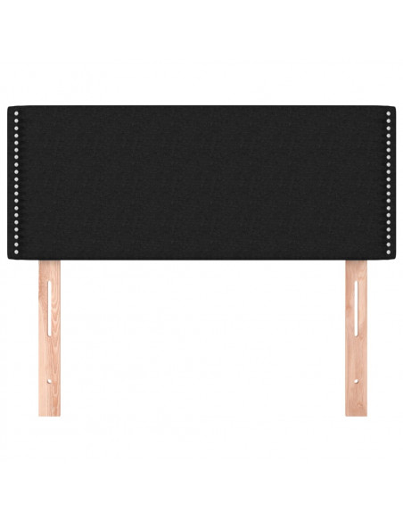 Testiera Nera 100x5x78/88 cm in Tessuto