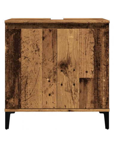 Mobile Lavabo Legno Antico 58x33x60 cm in Legno Multistrato