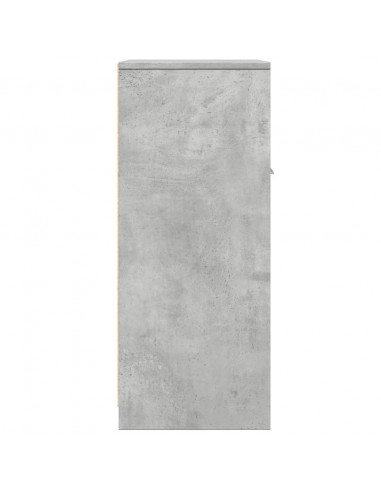 Mobile da Bagno Grigio Cemento 60x33x80 cm in Legno Multistrato