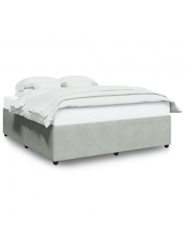 Giroletto Grigio Chiaro 180x200 cm in Velluto