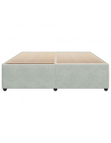 Giroletto Grigio Chiaro 180x200 cm in Velluto