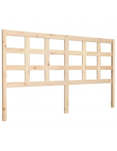 Testiera Letto 165,5x4x100 cm in Legno Massello di Pino 2