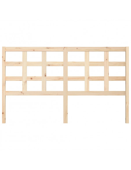 Testiera Letto 165,5x4x100 cm in Legno Massello di Pino