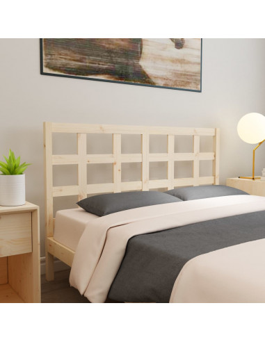 Testiera Letto 165,5x4x100 cm in Legno Massello di Pino