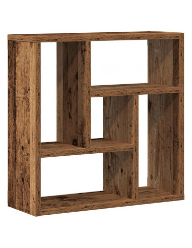 Scaffale a Parete Legno Vecchio 45x16x45 cm in Truciolato