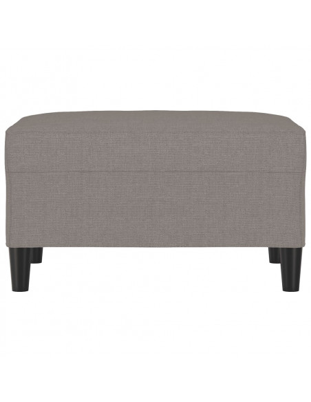 Poggiapiedi Tortora 70x55x41 cm in Tessuto