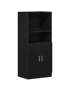 Set di Mobili da Cucina 3 pz Nero in Truciolato 2