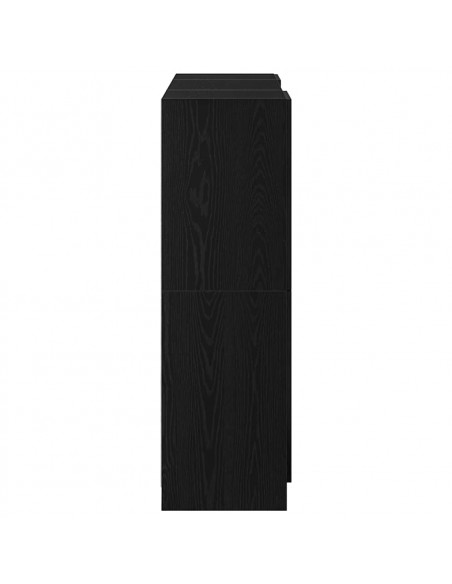 Set di Mobili da Cucina 3 pz Nero in Truciolato