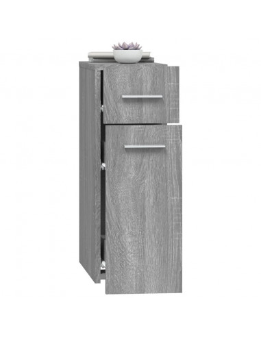 Mobile Farmacia Grigio Sonoma 20x45,5x60 cm Legno Multistrato