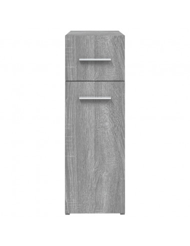 Mobile Farmacia Grigio Sonoma 20x45,5x60 cm Legno Multistrato