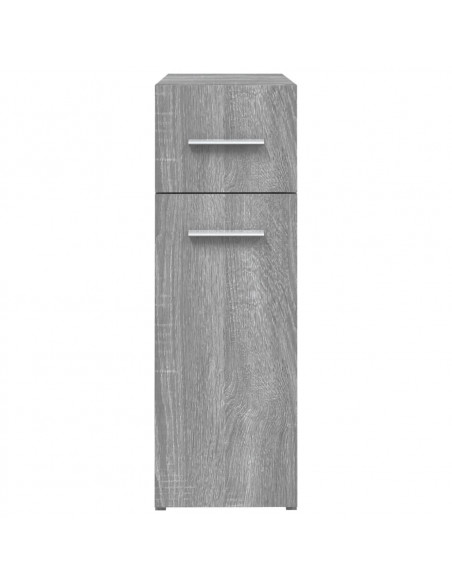 Mobile Farmacia Grigio Sonoma 20x45,5x60 cm Legno Multistrato