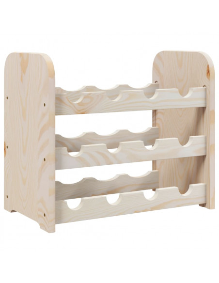 Portavini 43x25x37 cm in Legno Massello di Pino