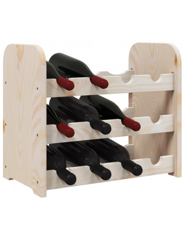 Portavini 43x25x37 cm in Legno Massello di Pino