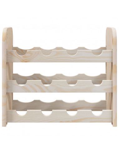 Portavini 43x25x37 cm in Legno Massello di Pino