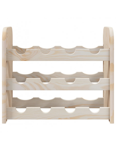 Portavini 43x25x37 cm in Legno Massello di Pino