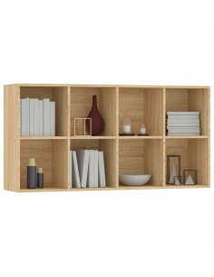 Libreria/Credenza Rovere Sonoma 66x30x130 cm Legno Multistrato 2
