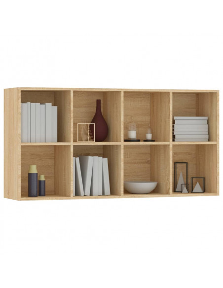 Libreria/Credenza Rovere Sonoma 66x30x130 cm Legno Multistrato