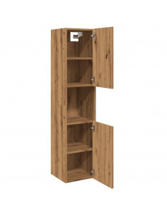 Mobile Pensile Bagno Rovere Artigianale 30x30x130cm Truciolato 2