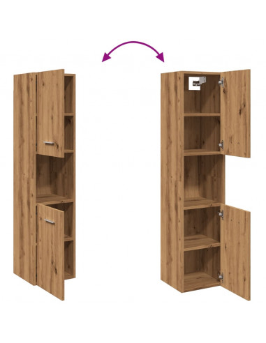 Mobile Pensile Bagno Rovere Artigianale 30x30x130cm Truciolato