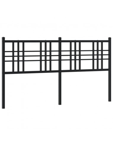 Testiera in Metallo Nero 160 cm