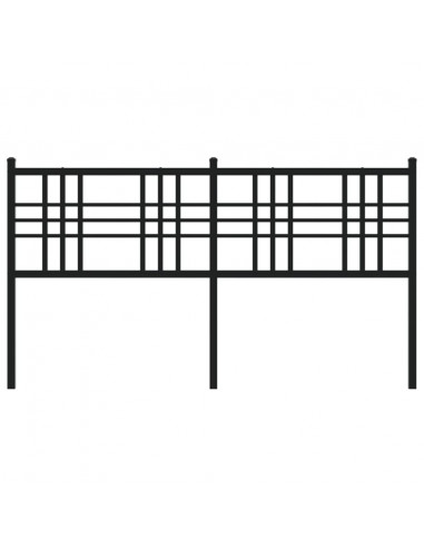 Testiera in Metallo Nero 160 cm